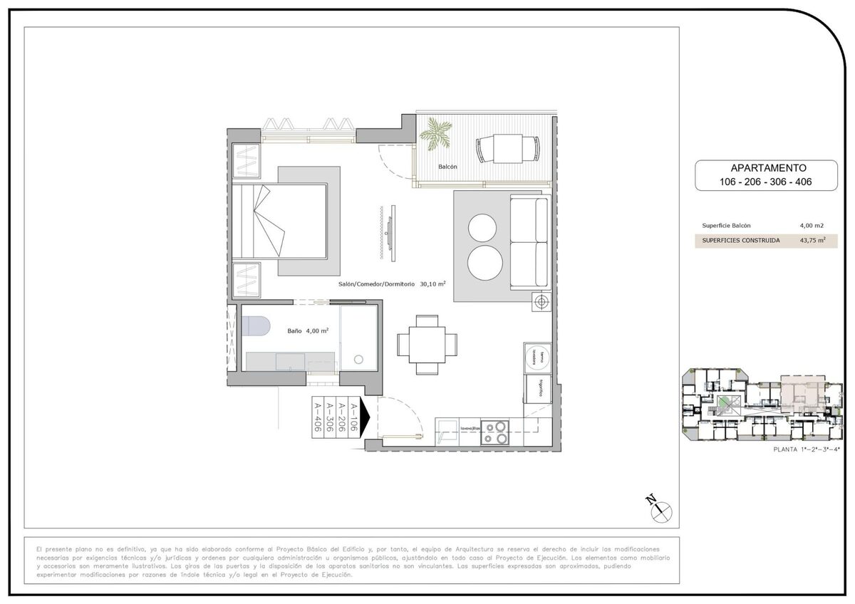Квартира, 43м² в Сан-Педро-дель-Пінатар, Іспанія [ID: 0137-N9741]