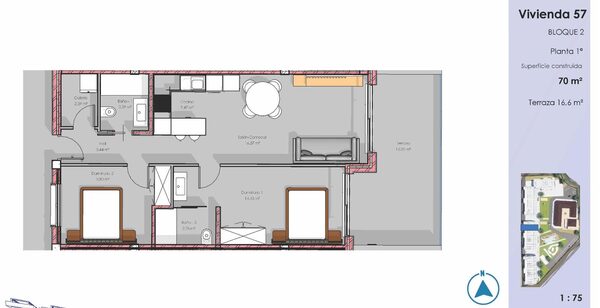 Квартира в Гуардамар-дель-Сегура, Испания, 65м² - изображение 8
