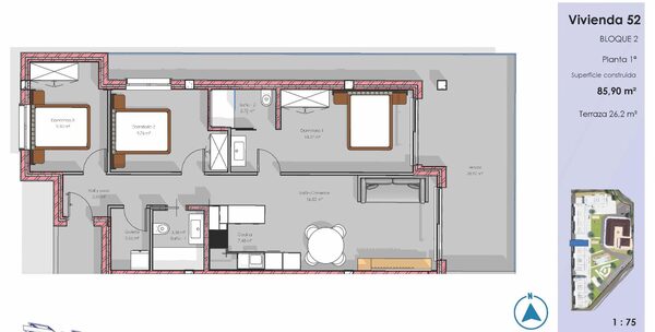 Квартира в Гуардамар-дель-Сегура, Испания, 82м² - изображение 8