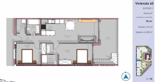 Пентхаус в Гуардамар-дель-Сегура, Испания, 65м² - изображение 8