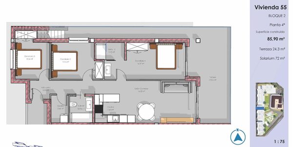 Пентхаус в Гуардамар-дель-Сегура, Испания, 82м² - изображение 8
