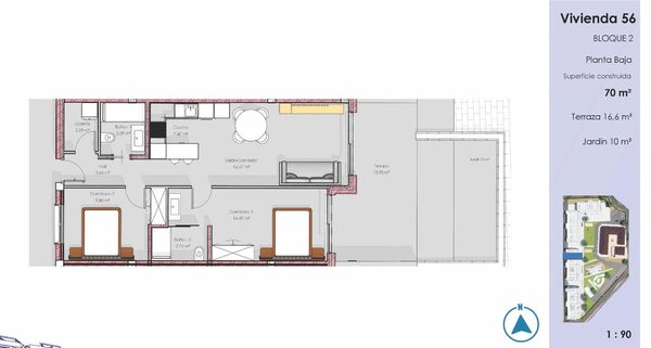 Квартира в Гуардамар-дель-Сегура, Испания, 65м² - изображение 8