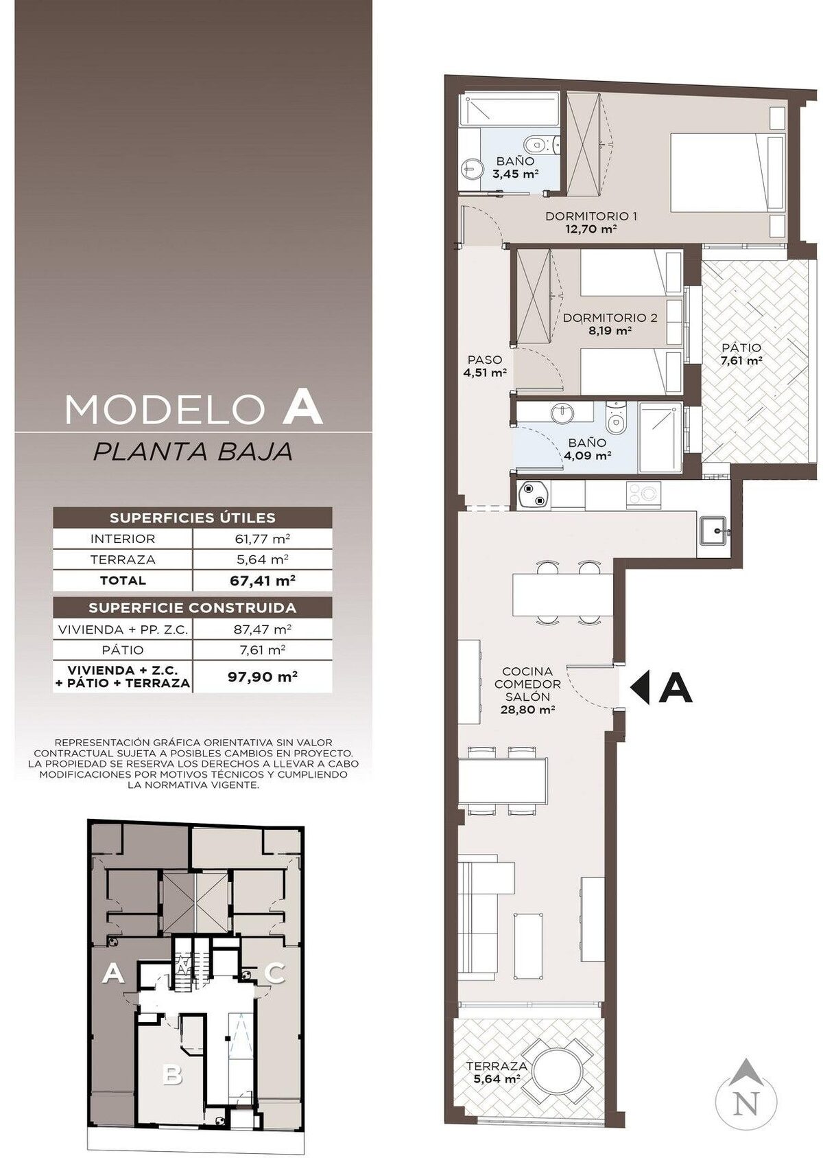Квартира з 2 спальнями, 97м² в Торрев'єха, Іспанія [ID: 0137-N9753]