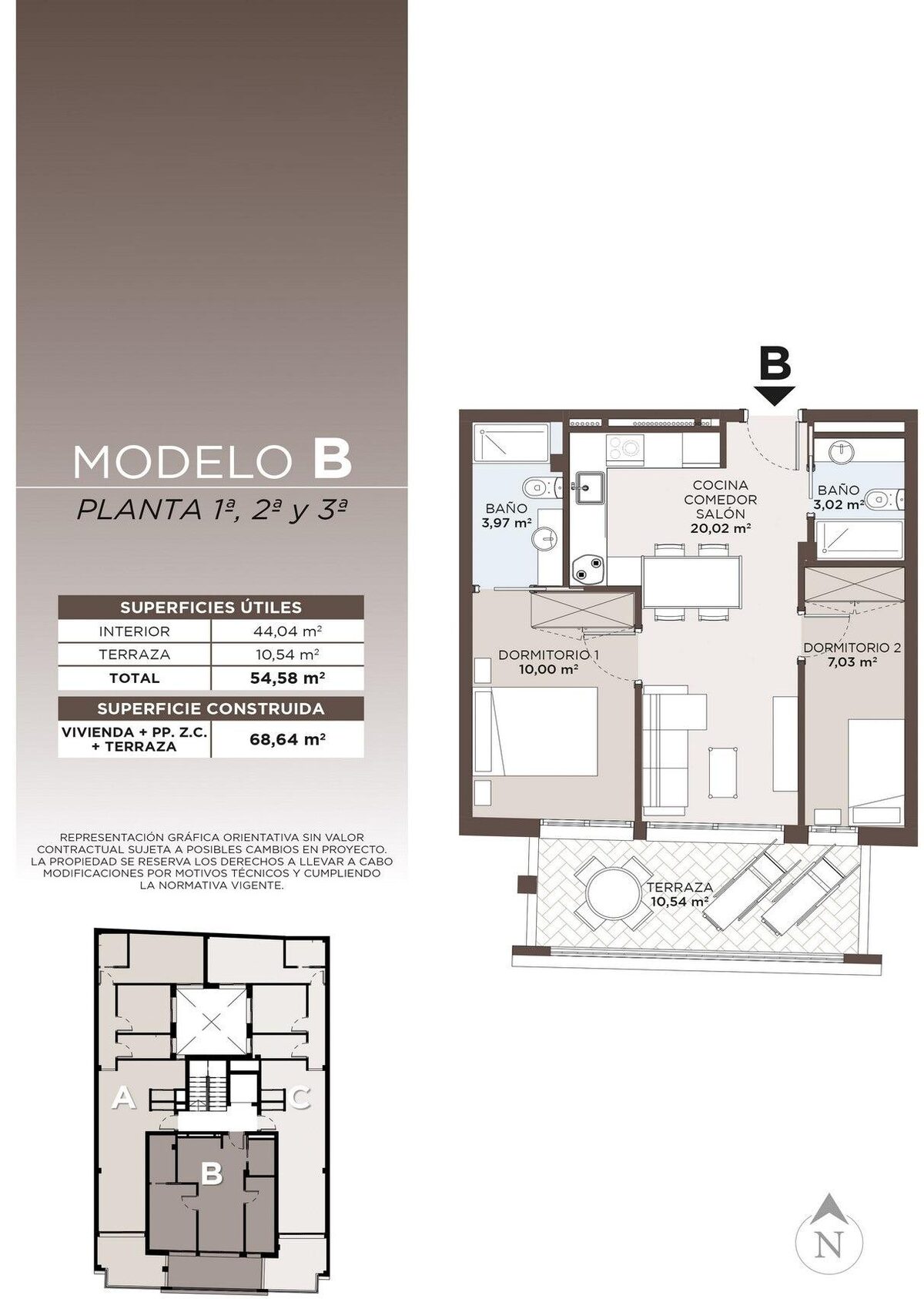 Apartment with 2 bedrooms, 68m² in Torrevieja, Spain [ID: 0137-N9754]
