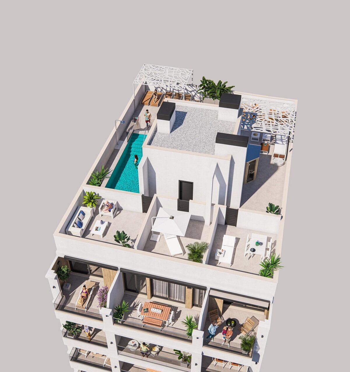 Apartment with 2 bedrooms, 68m² in Torrevieja, Spain [ID: 0137-N9754]