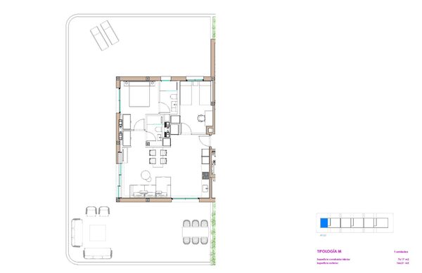 Penthouse w moncofa, Hiszpania, 76m² - obraz 18