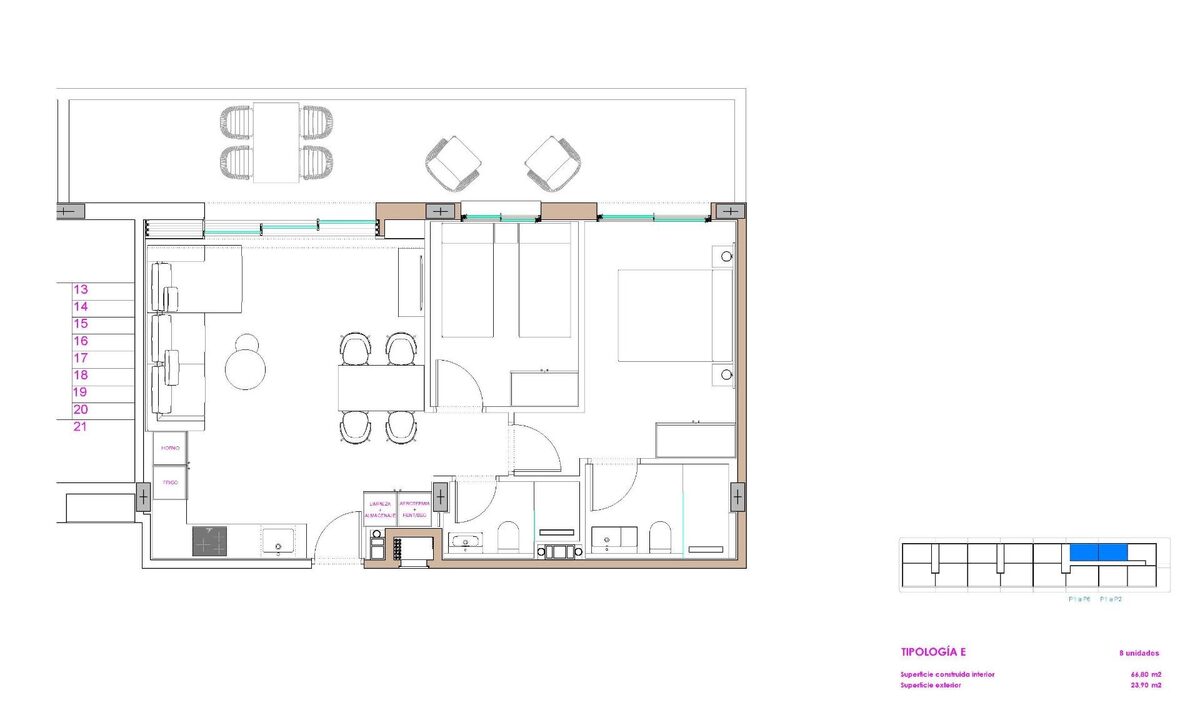 Квартира з 2 спальнями, 66м² в moncofa, Іспанія [ID: 0137-SP1618]