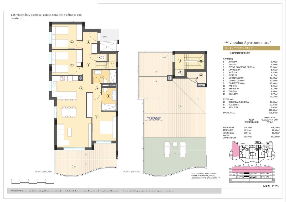 Penthouse z 3 sypialniami, 130m² w Finestrat, Hiszpania [ID: 0137-SP1617]
