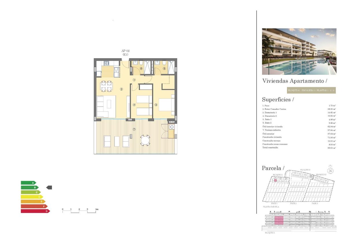 Apartament z 2 sypialniami, 71m² w Mutxamel, Hiszpania [ID: 0137-N7816]