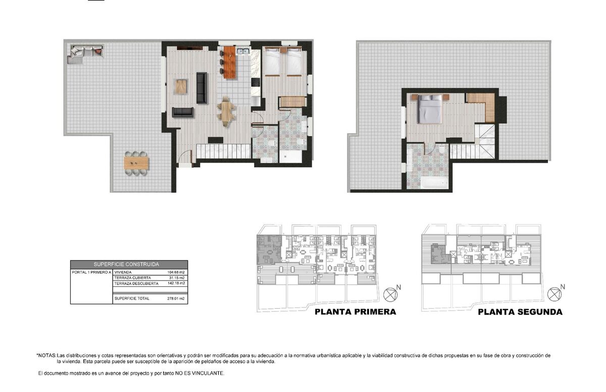 Penthouse z 2 sypialniami, 120m² w Casares, Hiszpania [ID: 0137-N8672]