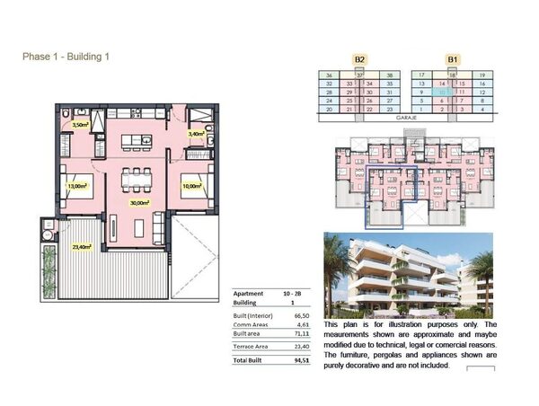 Квартира в Торре-Пачеко, Іспанія, 71м² - зображення 19