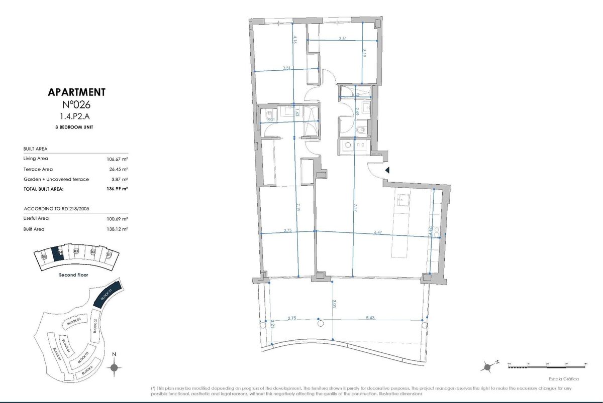 Квартира з 3 спальнями, 138м² в Фуенхірола, Іспанія [ID: 0137-SP1643]