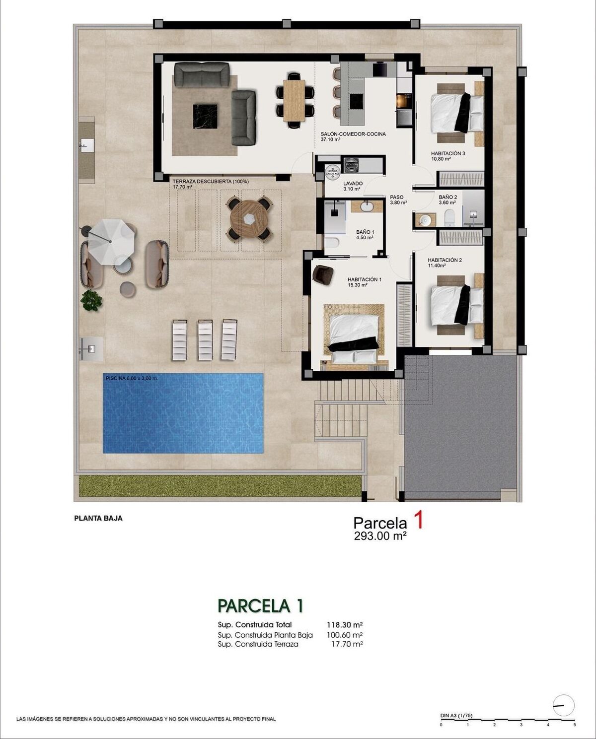 Willa z 3 sypialniami, 118m² w Benijófar, Hiszpania [ID: 0137-N9760]