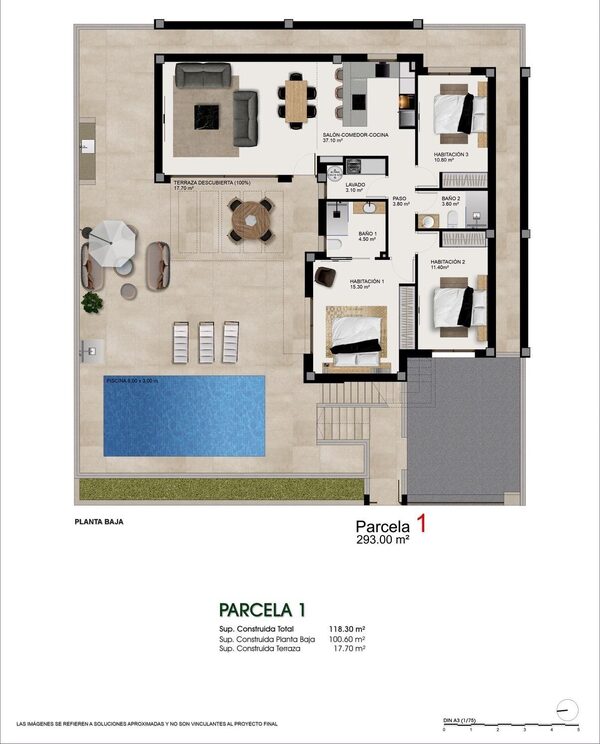 Willa w Benijófar, Hiszpania, 118m² - obraz 2