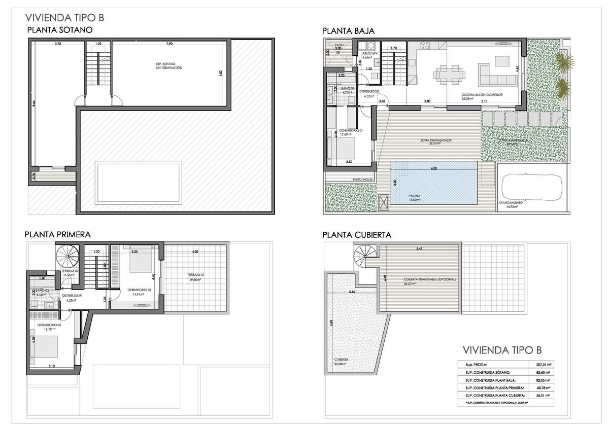 Quad House з 3 спальнями, 227м² в Бігастро, Іспанія [ID: 0137-N9790]