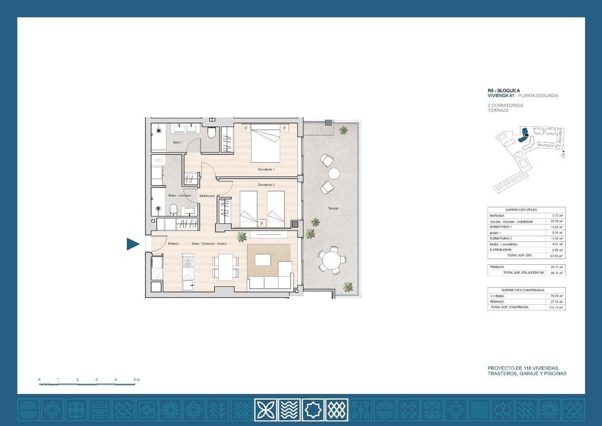 Penthouse z 2 sypialniami, 74m² w la-linea-de-la-concepcion, Hiszpania [ID: 0137-N9806]