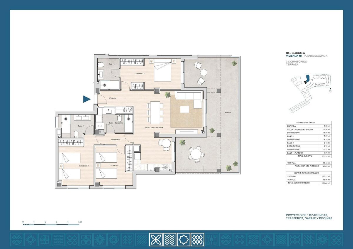 Penthouse z 3 sypialniami, 120m² w la-linea-de-la-concepcion, Hiszpania [ID: 0137-N9807]
