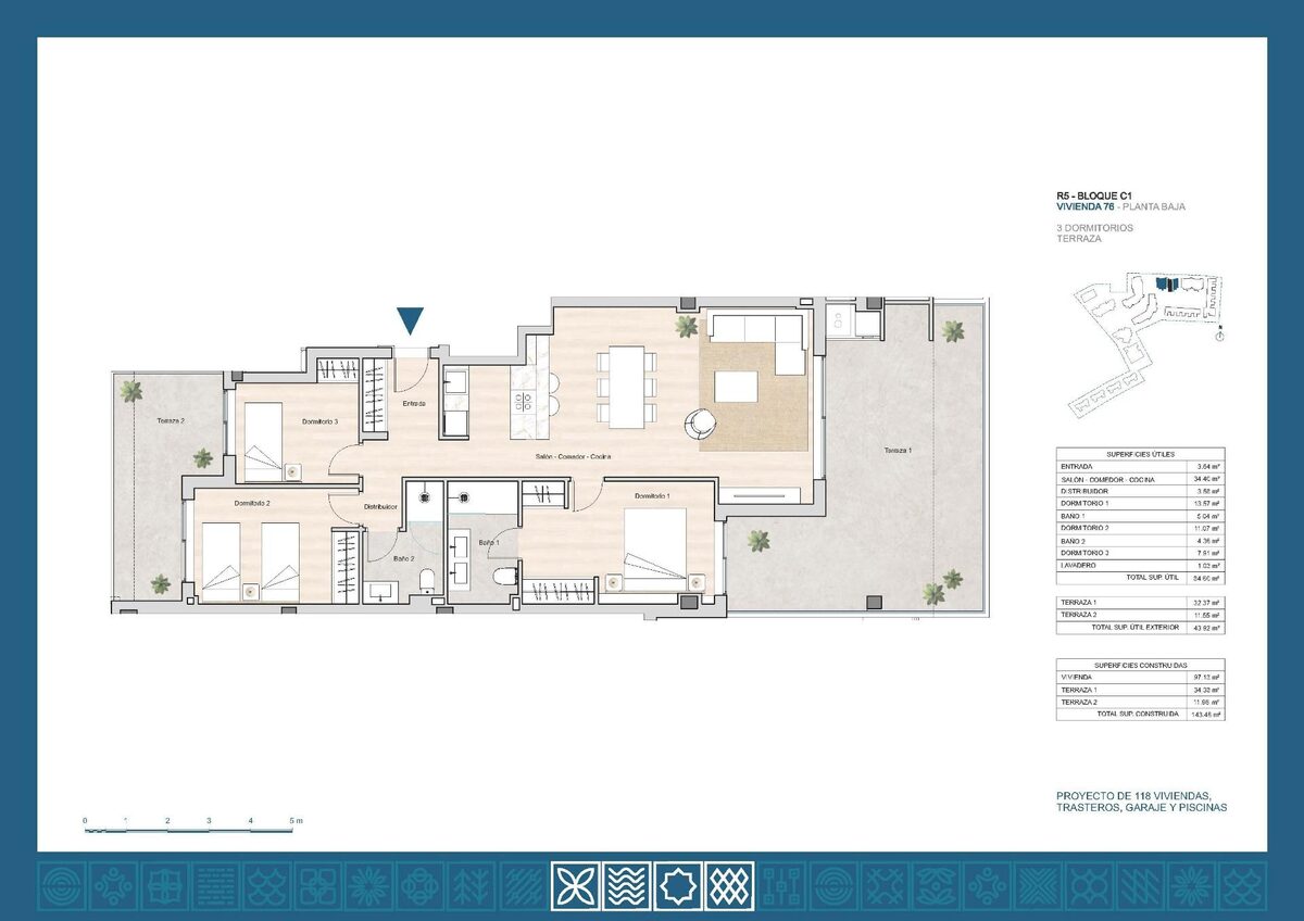 Apartament z 3 sypialniami, 95m² w la-linea-de-la-concepcion, Hiszpania [ID: 0137-N9803]