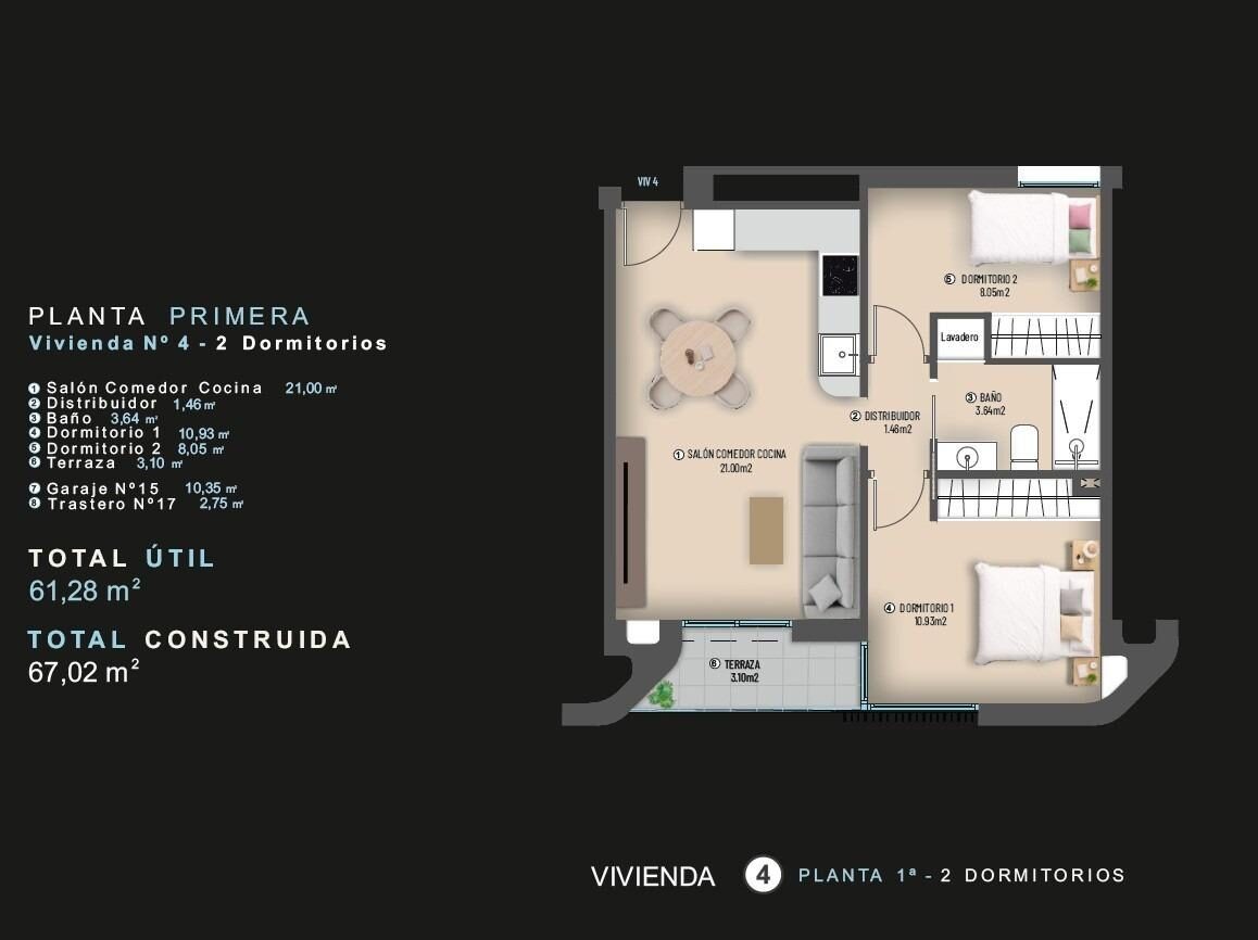 Apartament z 2 sypialniami, 67m² w Torrevieja, Hiszpania [ID: 0137-N9798]