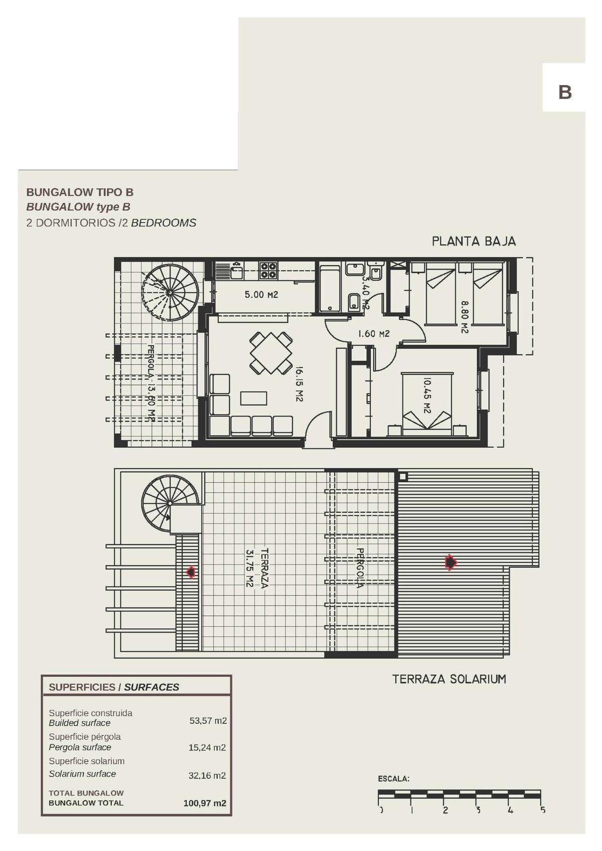 Бунгало з 2 спальнями, 53м² в Кальпе, Іспанія [ID: 0137-N9796]