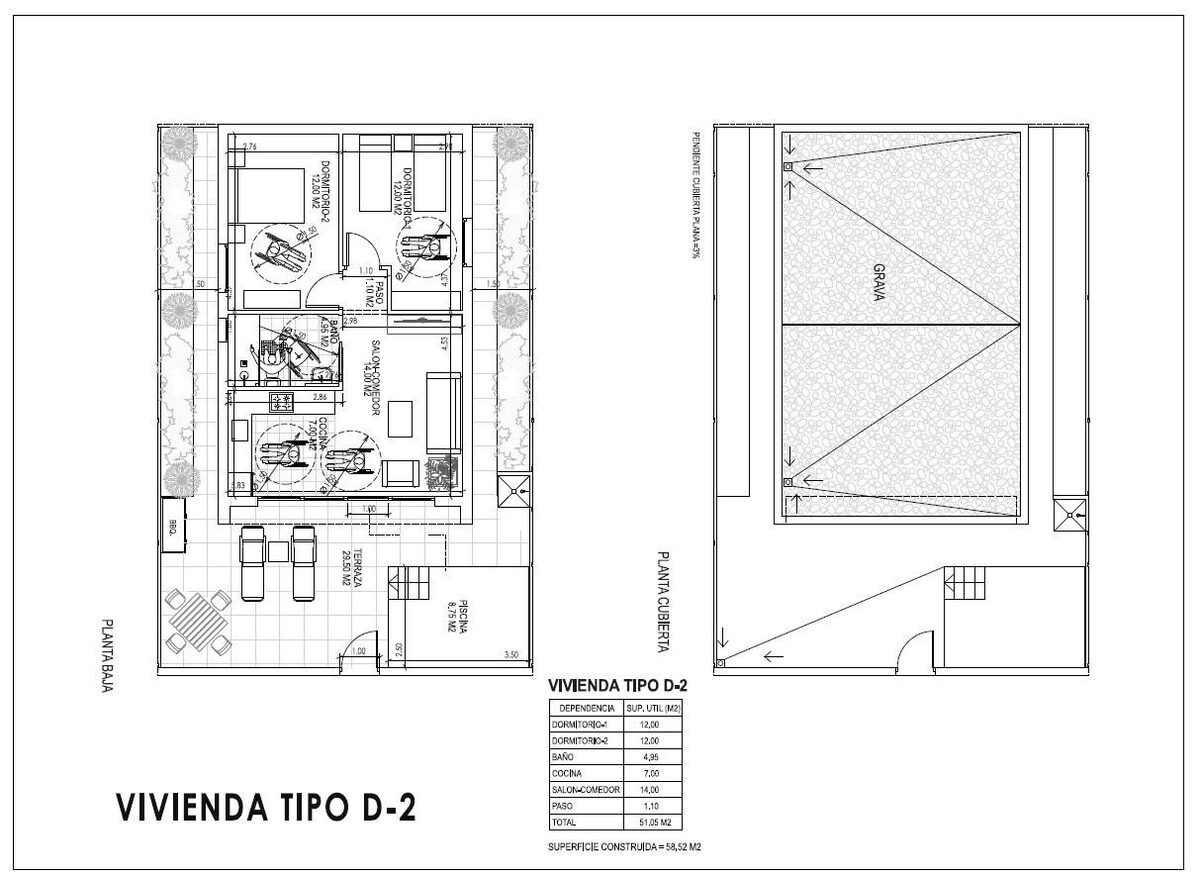 Вилла с 2 спальнями, 56м² в Вера, Испания [ID: 0137-SP1672]