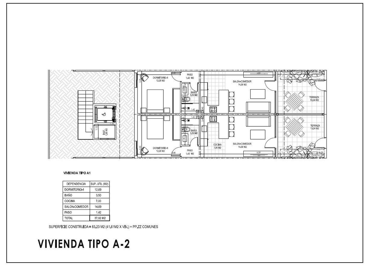 Квартира с 1 спальней, 40м² в Вера, Испания [ID: 0137-SP1669]