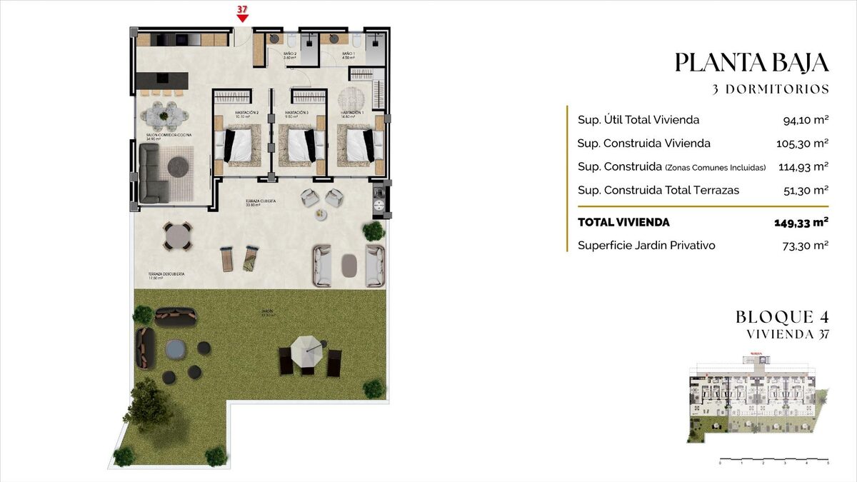 Apartamenty z 3 sypialniami, 105m² w Finestrat, Hiszpania [ID: 0137-SP1702]
