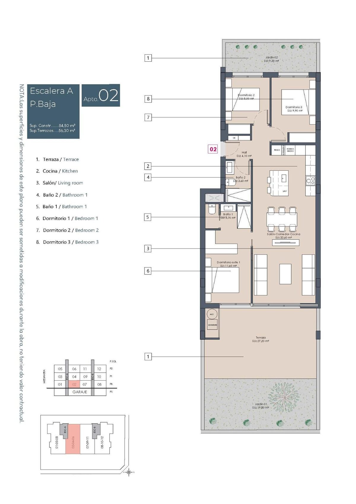 Apartament z 3 sypialniami, 84m² w Benijófar, Hiszpania [ID: 0137-N9836]