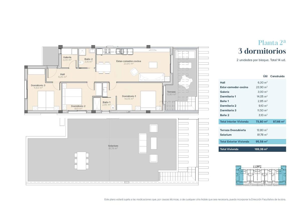 Penthouse with 3 bedrooms, 87m² in Vera, Spain [ID: 0137-SP1700]