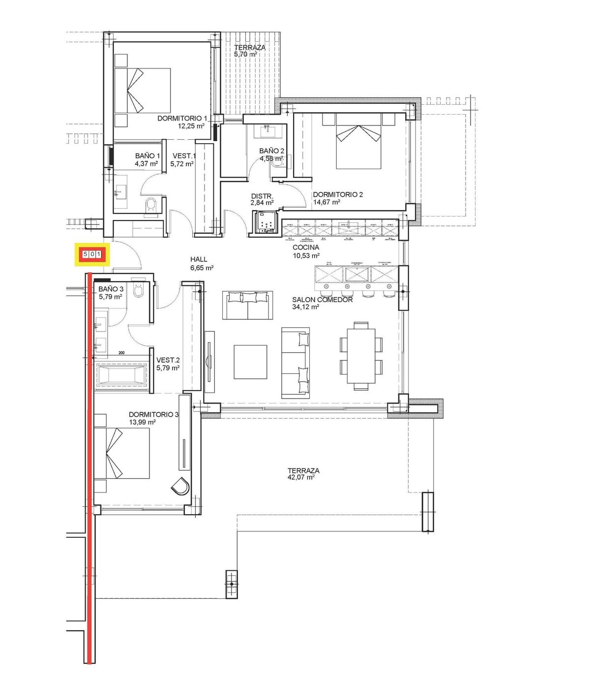 Квартира с 3 спальнями, 151м² в Охен, Испания [ID: 0137-N9870]
