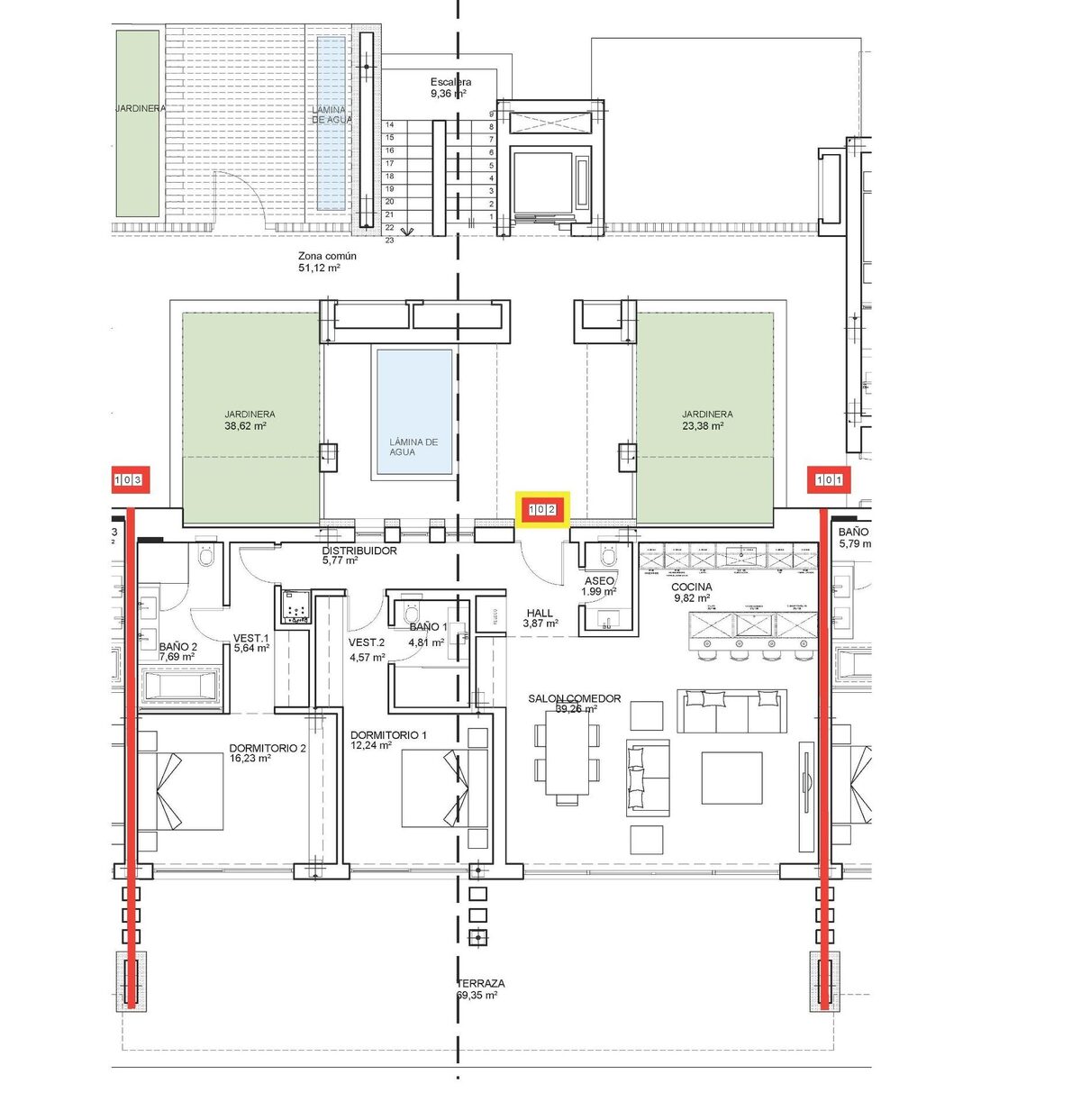 Квартира с 2 спальнями, 132м² в Охен, Испания [ID: 0137-N9869]