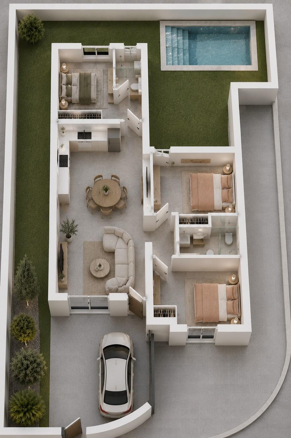 Willa z 3 sypialniami, 75m² w Mazarron, Hiszpania [ID: 0137-N9865]