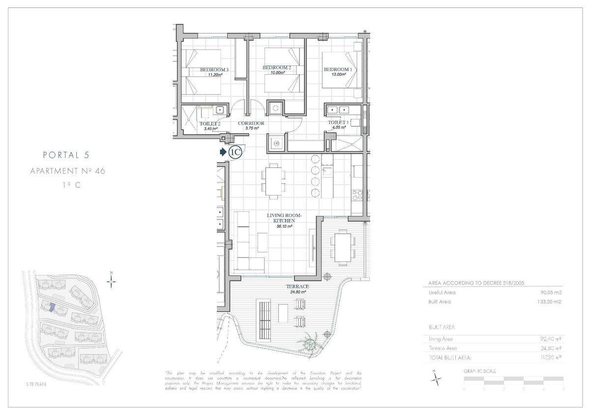 Квартира с 3 спальнями, 133м² в Фуэнхирола, Испания [ID: 0137-SP1722]