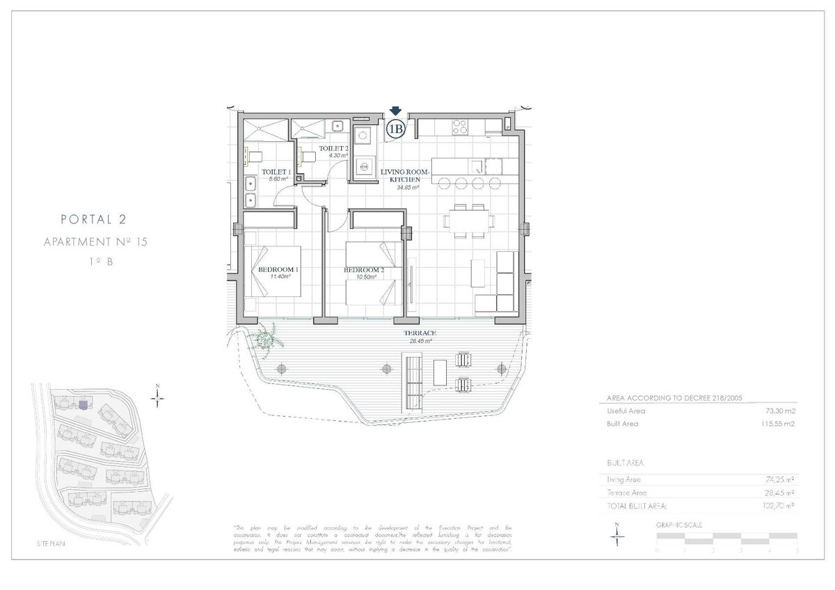 Квартира с 2 спальнями, 115м² в Фуэнхирола, Испания [ID: 0137-SP1721]
