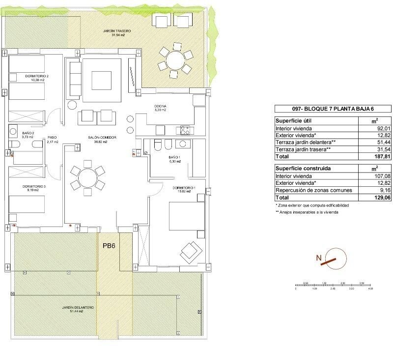 Квартира с 3 спальнями, 107м² в Вера, Испания [ID: 0137-SP1717]