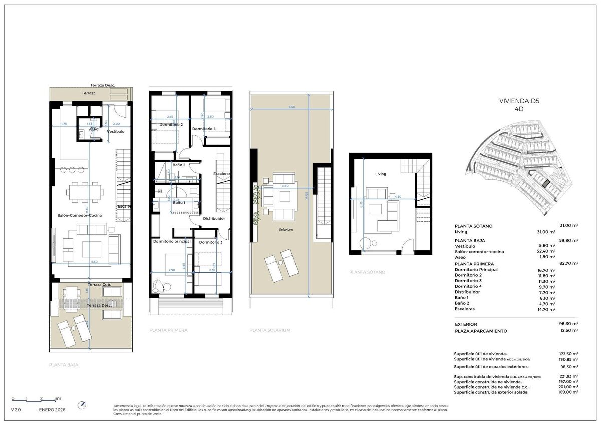Townhouse with 4 bedrooms, 221m² in Mijas, Spain [ID: 0137-SP1713]
