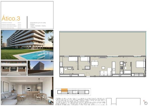 Penthouse w moncofa, Hiszpania, 79m² - obraz 11