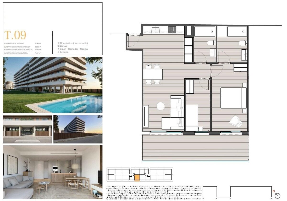 Квартира з 2 спальнями, 63м² в moncofa, Іспанія [ID: 0137-SP1707]
