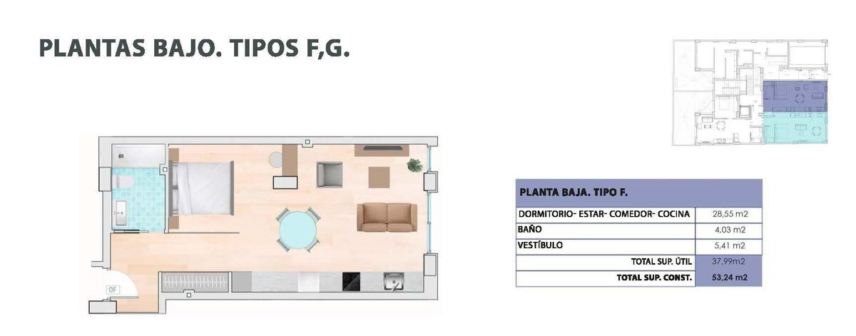 Apartment with 1 bedroom, 52m² in Guardamar del Segura, Spain [ID: 0137-N8878]