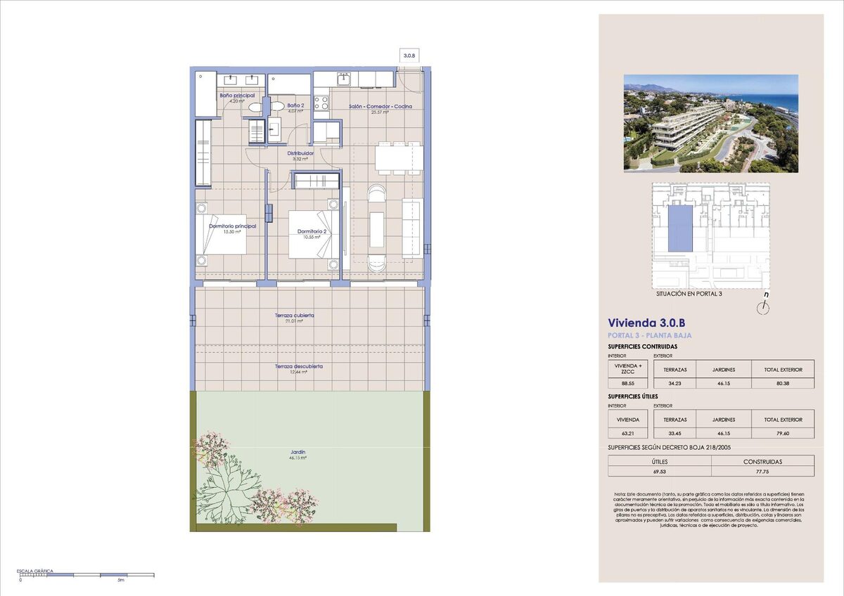Apartment with 2 bedrooms, 77m² in Mijas, Spain [ID: 0137-SP1749]