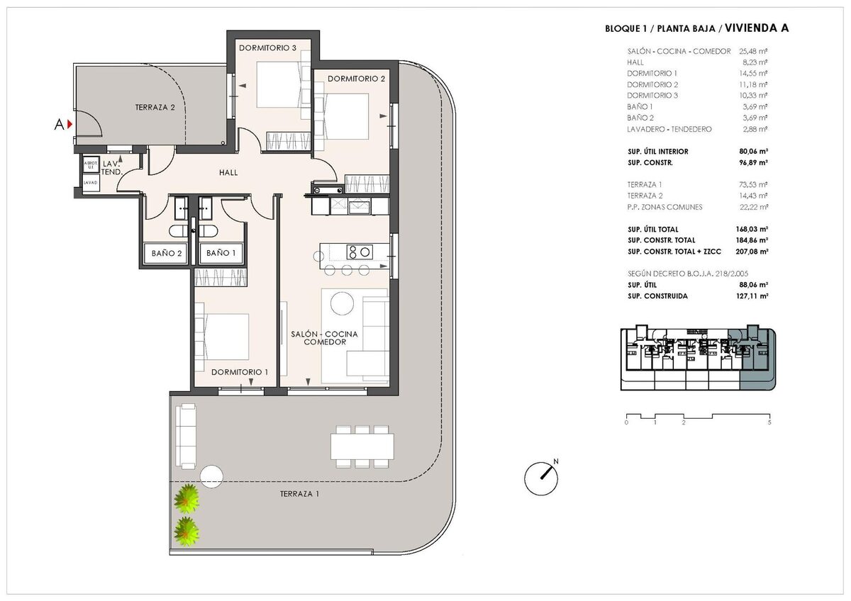 Квартира с 3 спальнями, 127м² в Фуэнхирола, Испания [ID: 0137-SP1743]