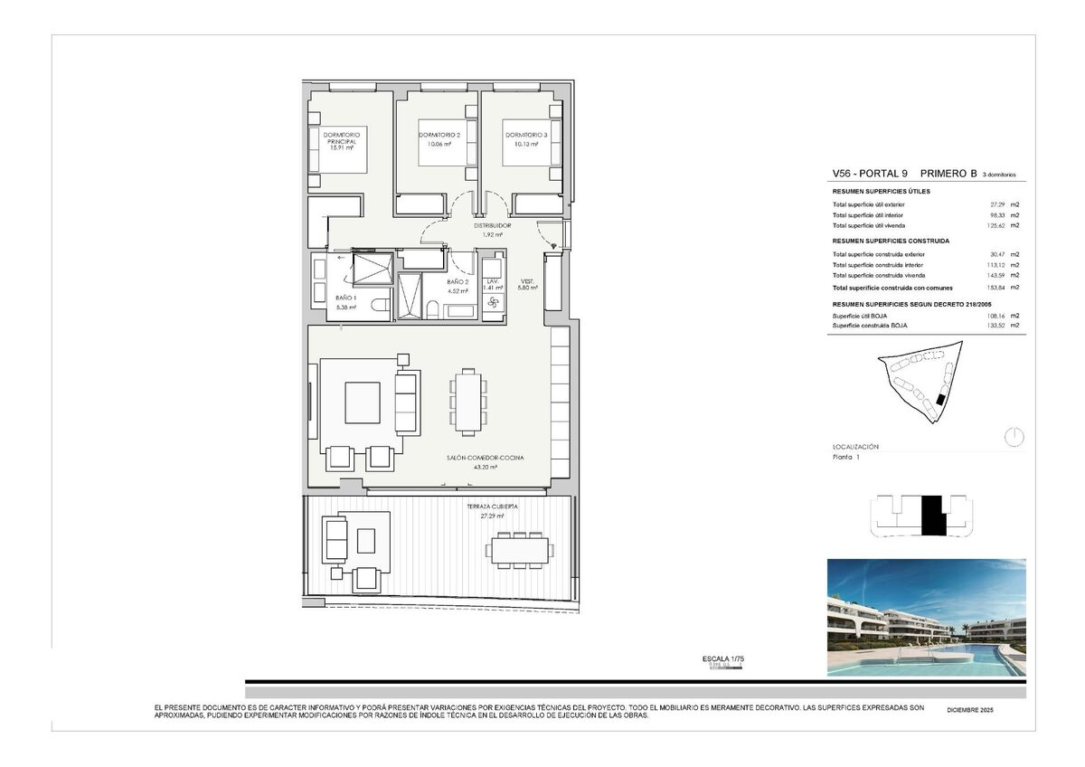 Квартира з 3 спальнями, 133м² в Естепона, Іспанія [ID: 0137-SP1767]