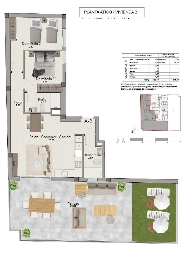 Пентхаус з 2 спальнями, 75м² в Санта-Пола, Іспанія [ID: 0137-N9895]