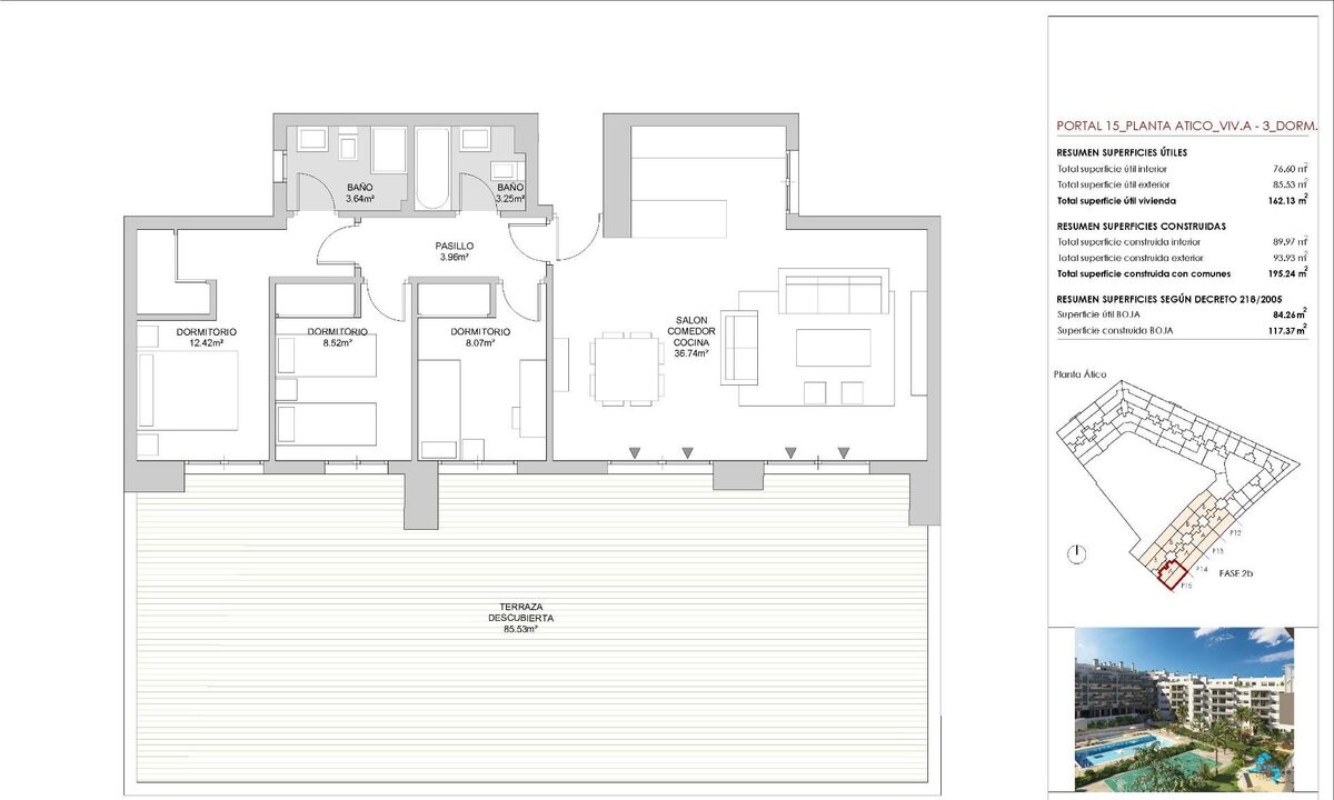 Пентхаус з 3 спальнями, 117м² в Міхас, Іспанія [ID: 0137-N7943]