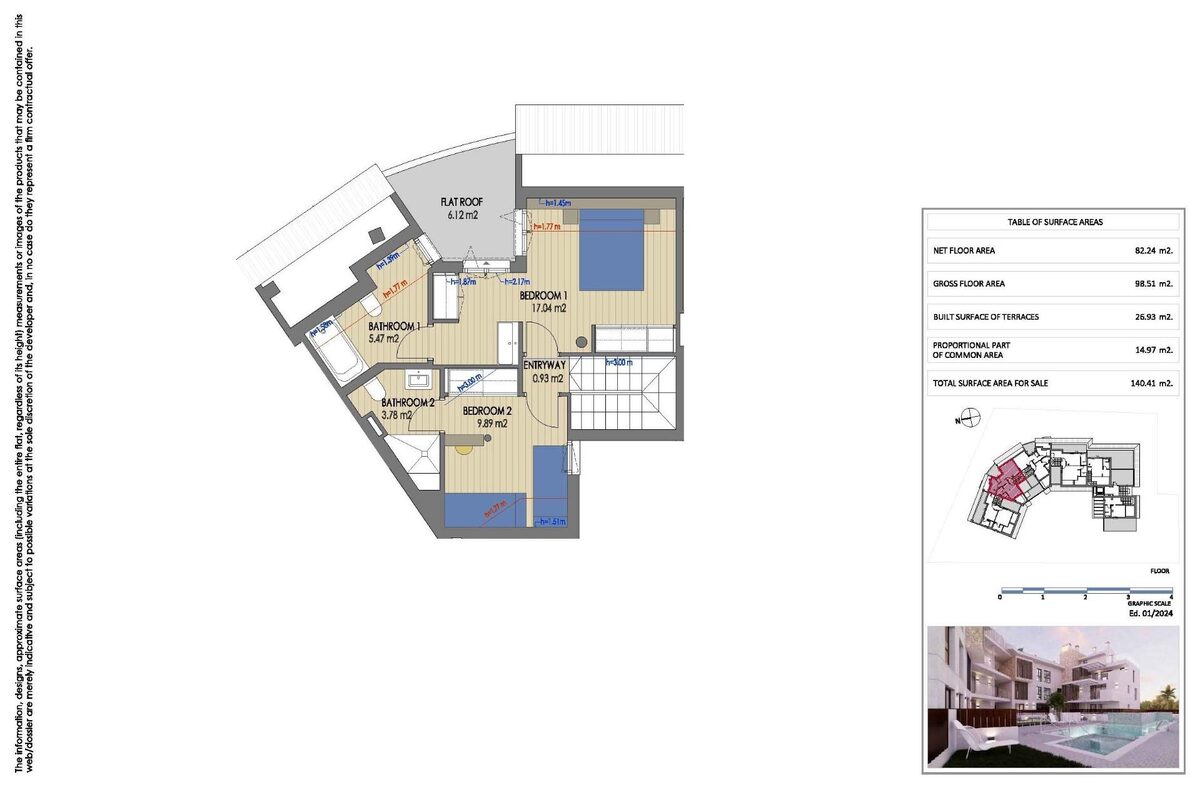 Apartment with 2 bedrooms, 98m² in Javea Xabia, Spain [ID: 0137-SP1762]