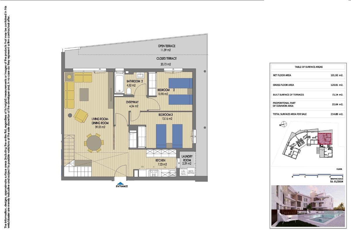 Apartment with 3 bedrooms, 120m² in Javea Xabia, Spain [ID: 0137-SP1763]
