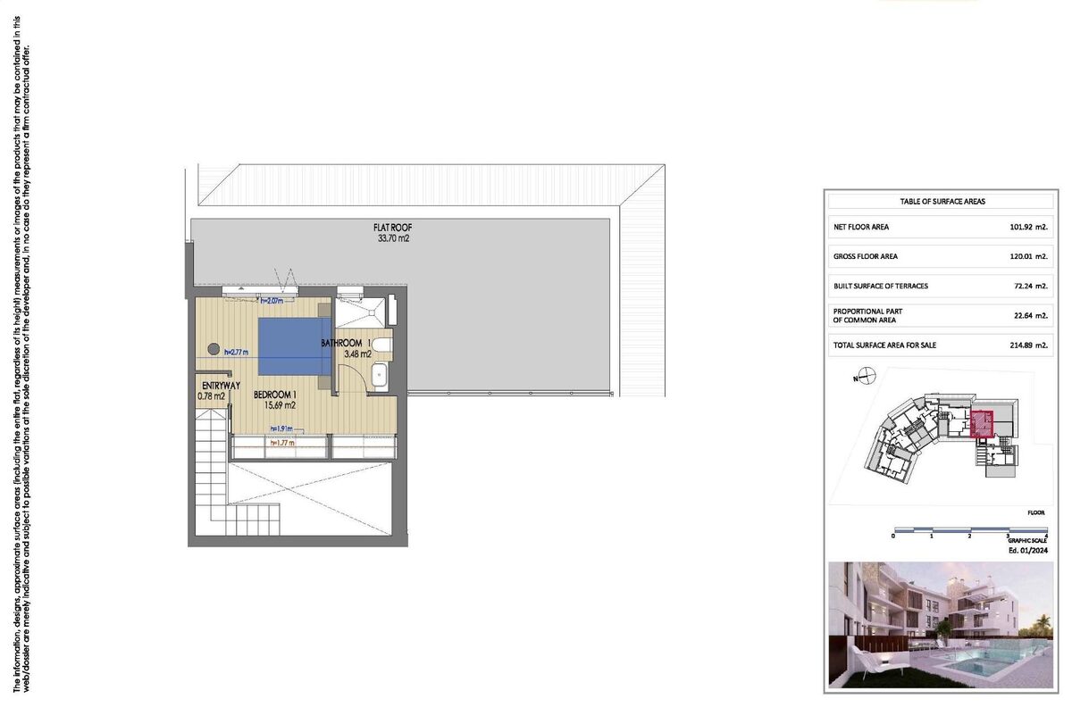 Apartment with 3 bedrooms, 120m² in Javea Xabia, Spain [ID: 0137-SP1763]