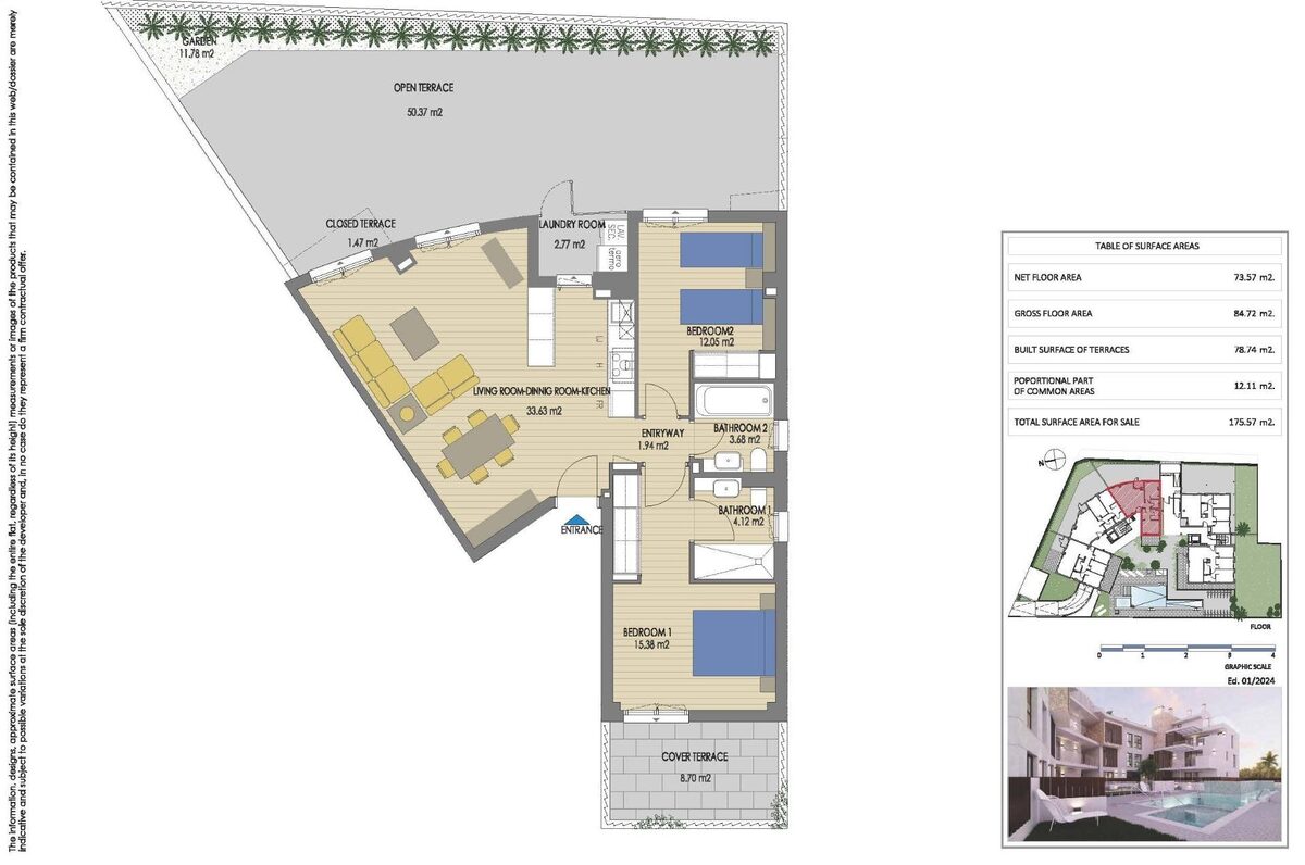 Apartment with 2 bedrooms, 84m² in Javea Xabia, Spain [ID: 0137-SP1760]