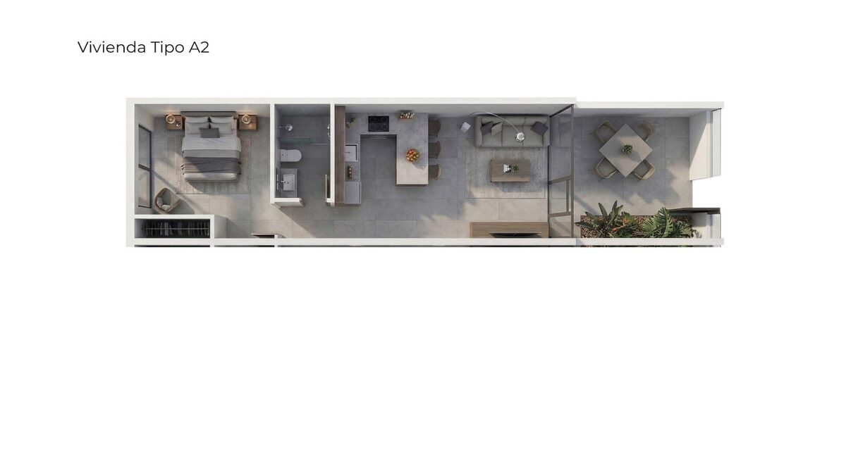 Квартира з 1 спальнею, 40м² в Вера, Іспанія [ID: 0137-N9928]