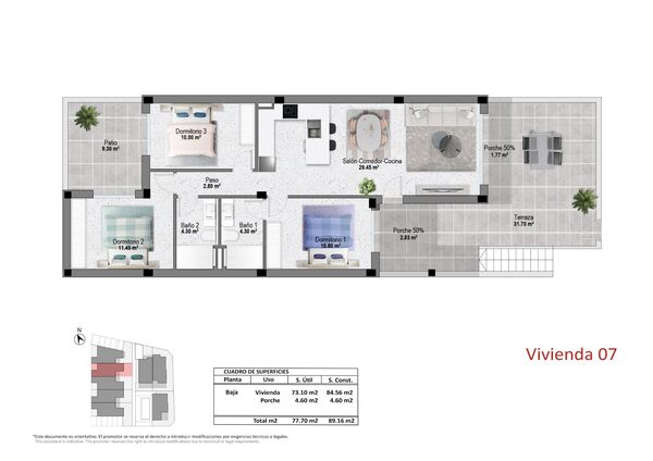 Bungalow w Pilar de la Horadada, Hiszpania, 84m² - obraz 5